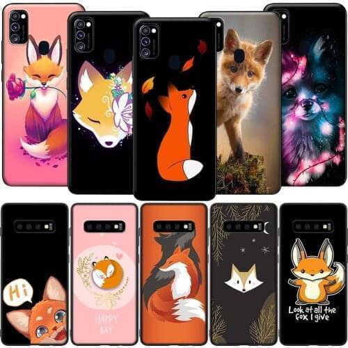 GX110 Kawaii Cute Fox Case for Samsung A6 A7 A8 Plus A9 A10 A20 A30 A40 A50 A60 A70 A01 EU A11 A21S A31 A41