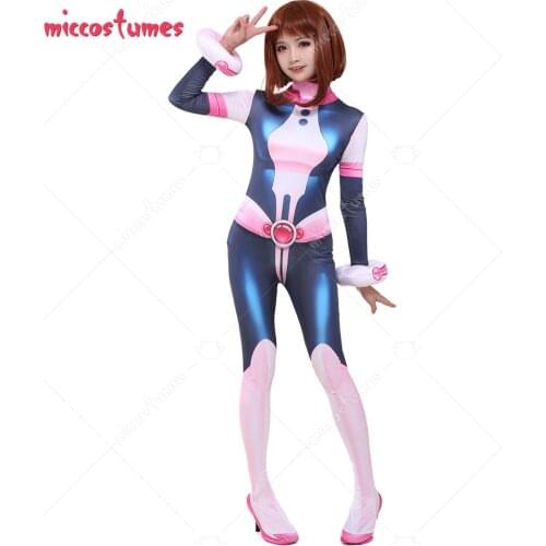 Ochako Uraraka Suit My Hero Academia Cosplay 3D Printed Jumpsuit Costume