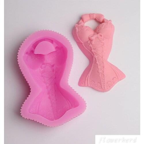 Corset Swimsuit Lace Cake Silicone Mold Fondant Mold Wedding Cake Tools Birthday Cake Decorating Tools Chocolate Gumpaste Mold