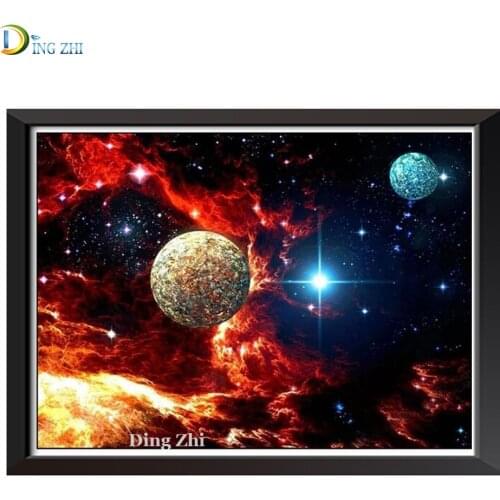 Vast Universe Planet Picture 5D Diy Diamond Painting Full Square/Round Diamond Mosaic Kits Embroidery Cross Stitch Wall Decor