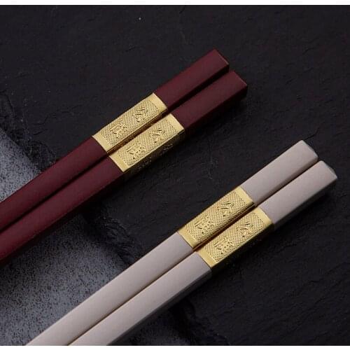 Alloy Chopsticks Tableware Hotel Special Public Food Grade Stick Reusable Anti-Slip High Temperature Resistant Kitchen Utensils