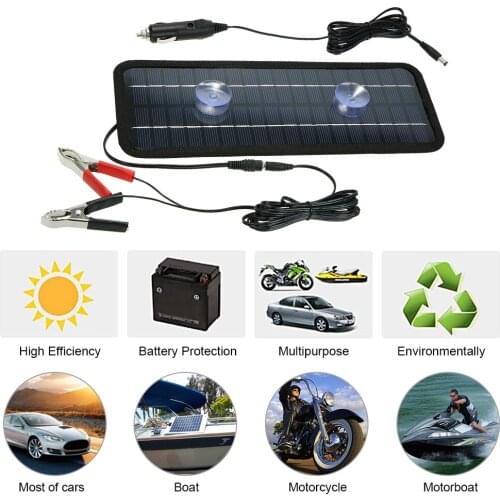 18V 4.5W Portable Solar Panel Power Car Boat Battery Charger Backup Outdoor Car Accessories Car Styling