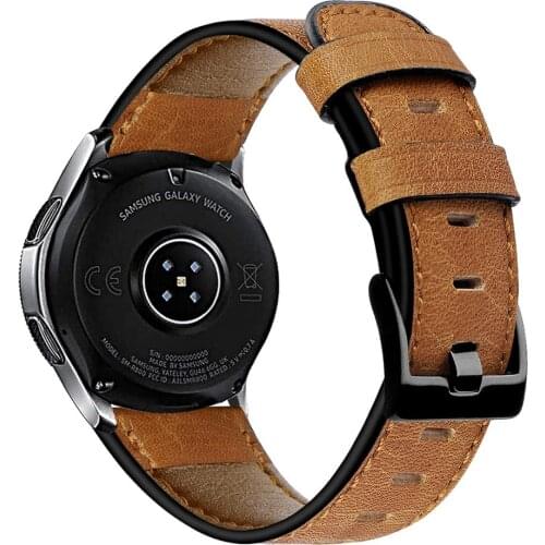 Genuine Leather band For samsung Galaxy watch 3 45mm/46mm/Gear S3 frontier 22mm bracelet Huawei watch gt-2-2e-pro 46 mm strap