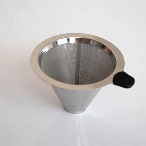 Hand Brewed Filter Cup Coffee Sharing Pot Set Simple Heat Resistant Glass Double Stainless Steel Filtro Cafe Coffeeware EI50CF