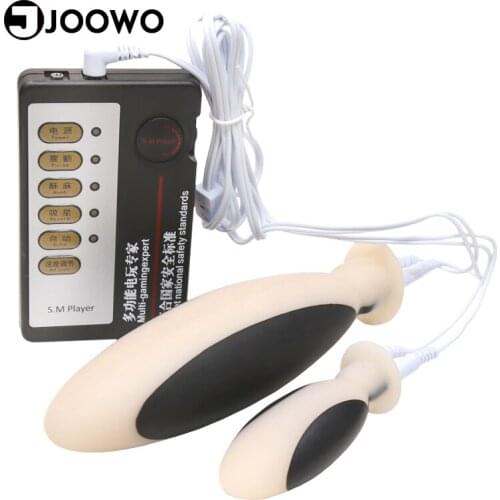 Sex Toys for Woman Double Electric Shock Massagers Huge Dildo Men Penis Anal Vaginal Plug Adult Products Sexo