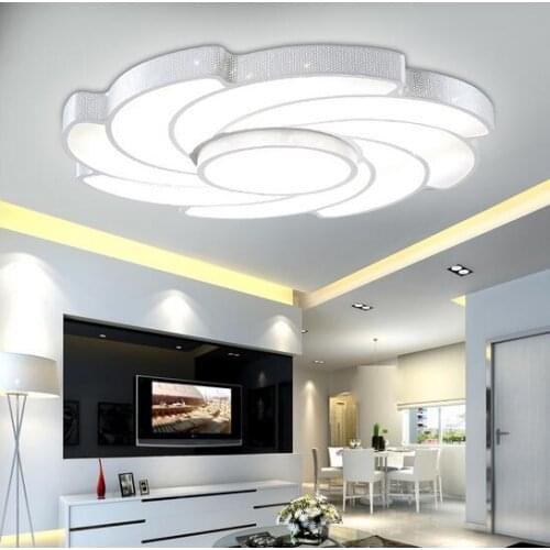 Flower LED ceiling light bedroom living room simple modern remote control male and female children room ceiling lamp ZA FG167