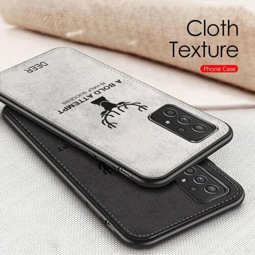 Fabric Case For Samsung Galaxy A51 Note 10+ A12 A71 A11 A21 A31 A41 A02 A02s A32 A42 A52 A72 Case Cloth TPU Frame Shell Cover
