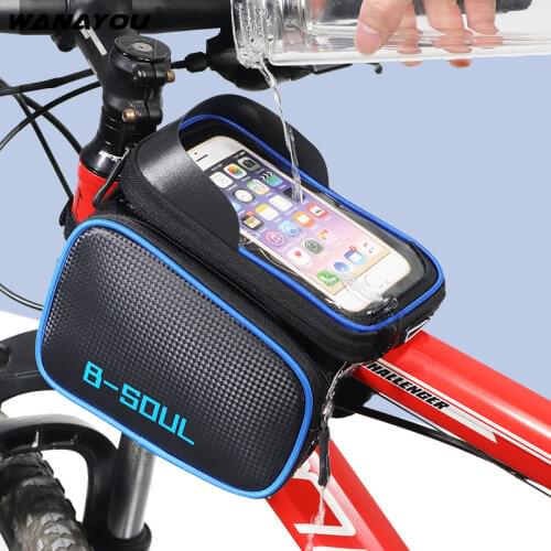 Waterproof Bicycle Saddle Bag, Touch Screen Phone Cycling Pouch ,Bicycle Top Tube Frame Bag,Bike Bicycle Accessories