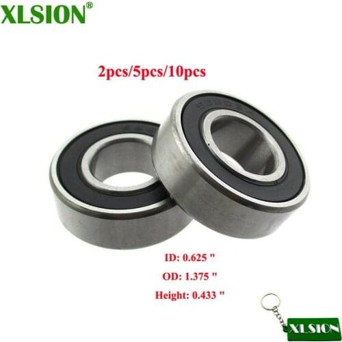 XLSION 99502H C3 Premium Sealed Ball Bearing, 5/8"x1-3/8"x0.433" Mower Spindle Bearing