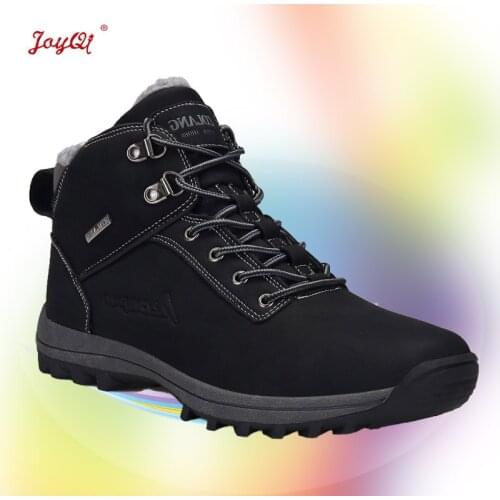 Winter snow boots men shoes outdoor thermal cotton shoes plush large JOY-603