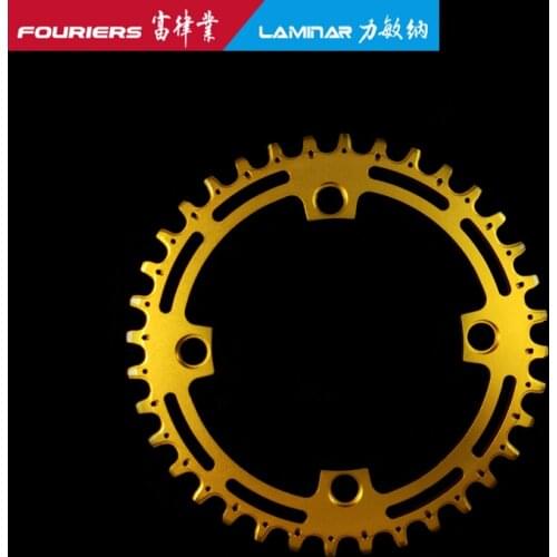 Fouriers Gold Single Chainring BCD104 Narrow wide For BCD104 Crankset Shimano BCD104 M590/M980/M820 SRAM BCD104 X0,X9,X7,X5