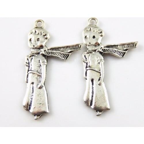 15Pieces Necklace Bracelet Pendant Jewelry DIY Wholesale Little Prince Child Charms Jewelry Findings 03258