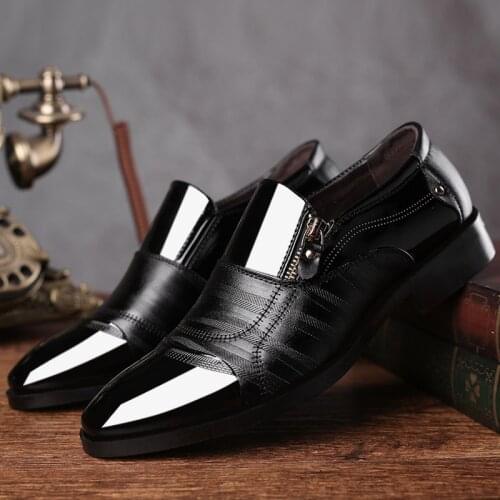 2020 Oxford Pattern Business Flat Dancing Shoes Men Designer Formal Dress Leather Shoes Mens Loafers Christmas Party Shoes new
