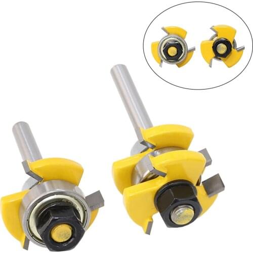 3 Tooth T Tenon Type Combine Tool Puzzle Tools Floor Carpentry Milling Cutter Carving Machine Cutter Head Exit