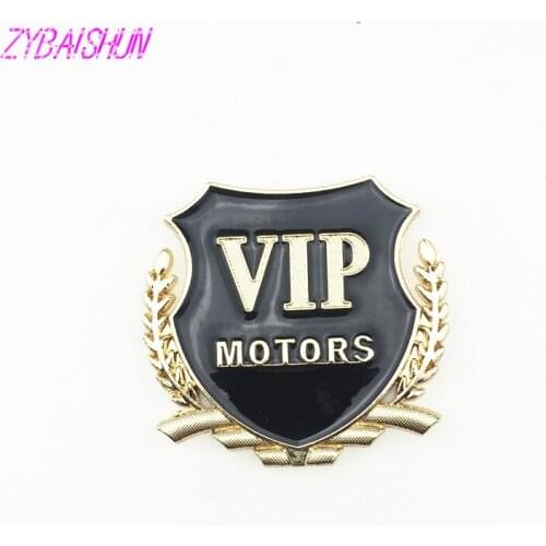 3D metal VIP MOTORS emblem car Stickers 2 pcs for Mercedes-Benz all class A B C E S G M ML CL CLK CLS GL GLK R SL SLK SLS-Serie