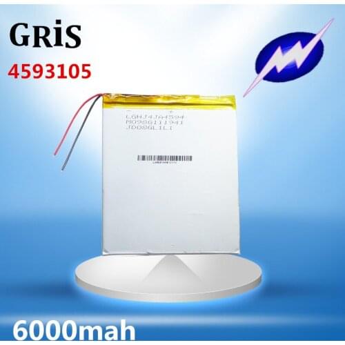 Battery 4593105 Tablet PC battery 6000mAh battery P85 battery Rechargeable Li-ion Cell
