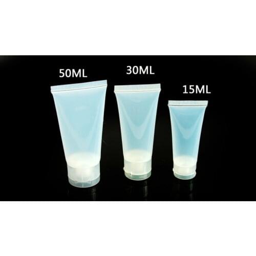 Free Shipping 50pcs/Lot 20ml BB Soft Empty Clear Tube Cosmetic Cream Lotion Shampoo Containers Facial Cleanser In Refillable