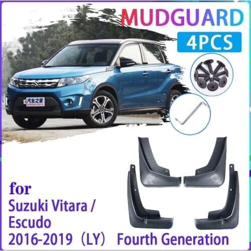 4 PCS Car Mud Flaps for Suzuki Vitara Escudo 2016 2017 2018 2019 LY 4th Mudguard Splash Guards Fender Mudflaps Auto Accessories