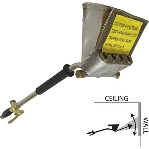 Mortar Cement Ceiling Spray Gun With Hopper Bucket Wall Sprayer Stucco aluminum pressure sprayer