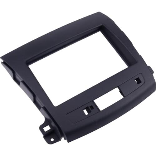 Black 2Din Radio Stereo Fascia Frame Mounting Surround Kit Car fit for Mitsubishi Outlander 2007 2008 2009 2010 2011 2012