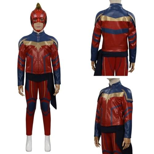 Kid Children Costume Kamala Khan Cosplay Costume Outfits Halloween Carnival Party Custom Make