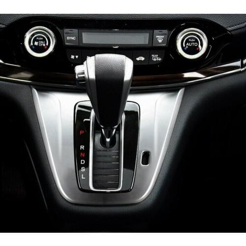 For Honda CR-V CRV 2015 2016 ABS Pearl Chrome Interior Gearshift Shift Gear Panel Frame Cover Trim Bezel Car-Styling Molding