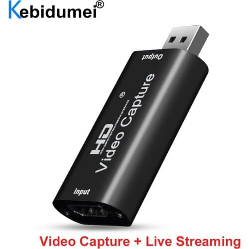 1080P 60Fps Capture Card 4K HDMI-compatible To USB 3.0 2.0 Video Grabber Record Box for PS4 Game Recording Live Streaming Board