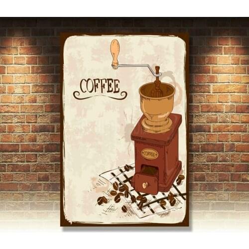 COFFEE KITCHEN CAFFEE BAR METAL TIN SIGN POSTER WALL PLAQUE