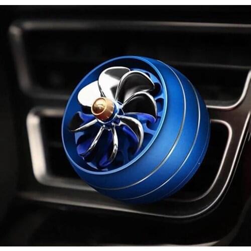 Small car air freshener LED scent adjustment vent perfume clip fresh aromatherapy perfume auto alloy accessories
