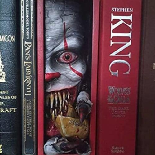 Frankensteins Monster Bookend Horror Figurine Devil Statue Sculpture Resin Bookshelf Decor Desktop Home Decoration Crafts