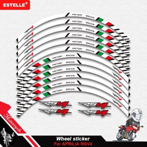 For Aprilia Racing RS4 RS125 Motorcycle Outer wheel rim stickers tire film border reflective decals tire sticker
