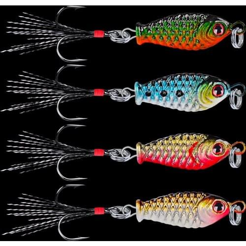 New Fishing Baits 20pc/lot New Fishing Tackle Lead Fishing hard Bait 6.4g/2.5cm 4 colors Fishing lure
