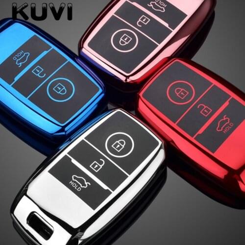New Soft TPU Car Key Cover Case For Kia Ceed Rio Sportage R K2 KX3 KX5 K3S K4 K5 Soul Sorento Cerato Optima Carens Accessories