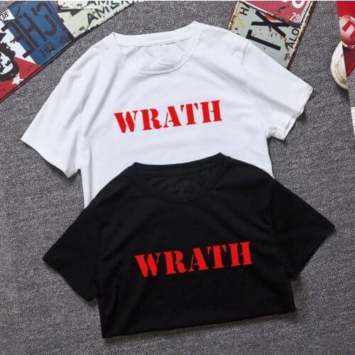 Limited WRATH Natural Selection Logo Design Men Black T-Shirt Size XS-XXL