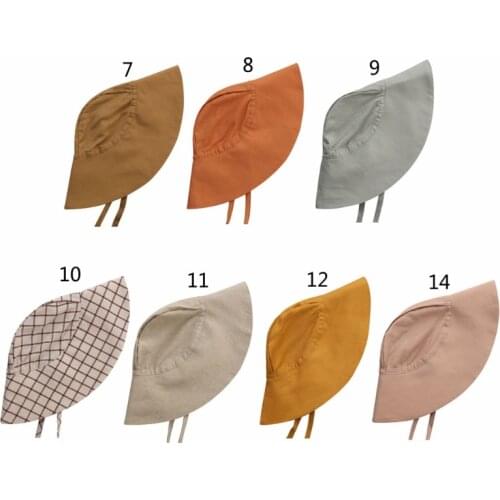 2021 New Summer Baby Sun Hat Boys Cap Children Panama Unisex Beach Girls Bucket Hats Floral Vintage Infant Caps UV Protection