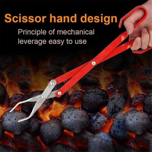 Practical BBQ Charcoal Tong Barbecue Carbon Clamp Aluminum Plier Grilled Food Clip Portable Tongs Barbecue Accessories Tool 50.8