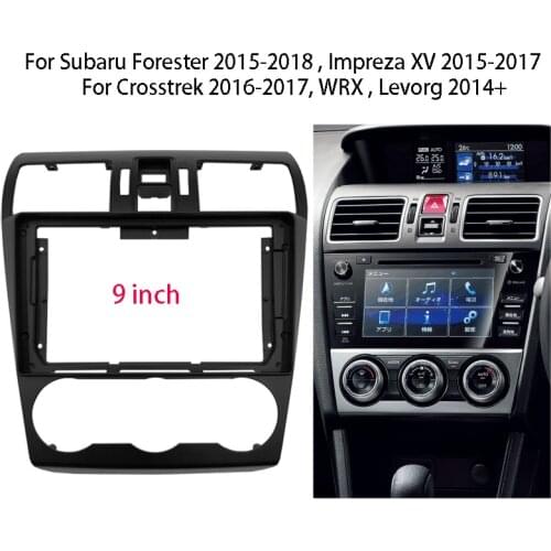 1 Din Car Radio Fascia For Subaru Forester/Impreza XV/Crosstrek/WRX/Levorg Stereo Dash Panel Center Console Holder Frame Kit