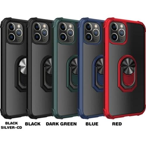 500PCS/Lot Shockproof Transparent Ring Phone Case For Xiaomi For Samsung For iPhone For Huawei For Moto For LG For Google Cover