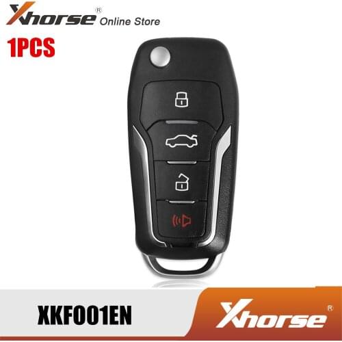Xhorse XKFO01EN Wire Remote Key for Ford Condor Flip 4 Buttons Unmovable Key King English Version