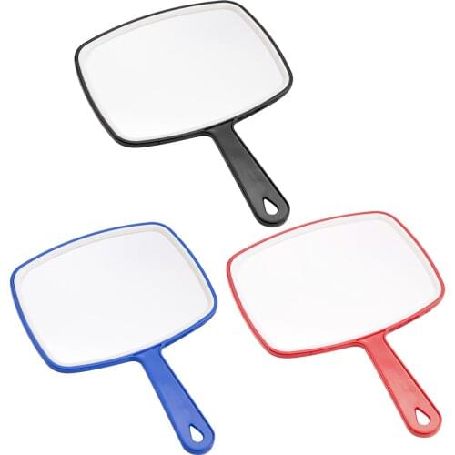 Rectangular Hand Mirror Hairdressing Handheld Paddle Mirror Clear vision