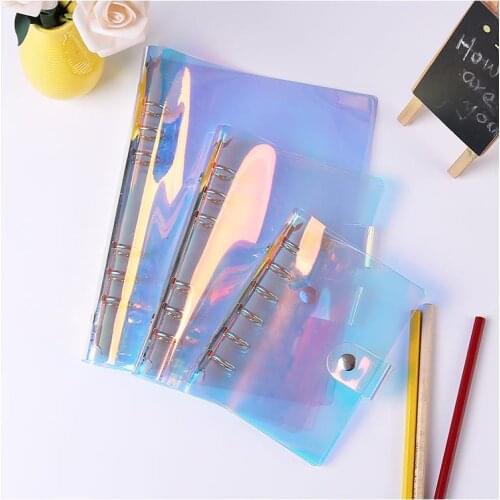 A5/A6/A7Colorful Binder Multi-spec Notebook Metal Clip Shell Phantom Loose-leaf Shell Notebook Case Loose-leaf Hand Book