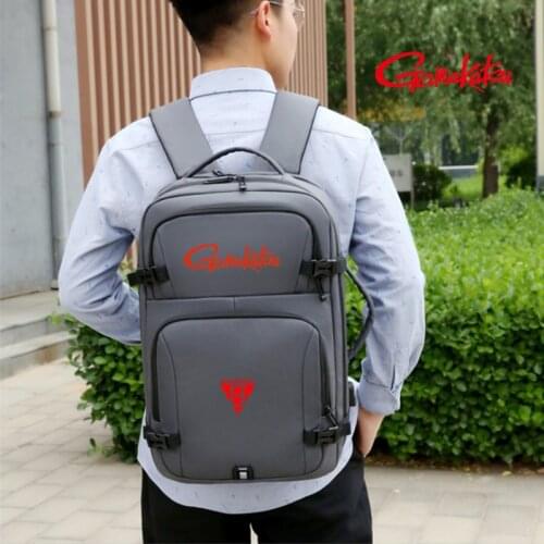 Gamakatsu 2020 Summer New Outdoor Sports Backpack Mens Solid Color Mens Casual Hiking Cycling Fishing Bag Outdoor Backpack
