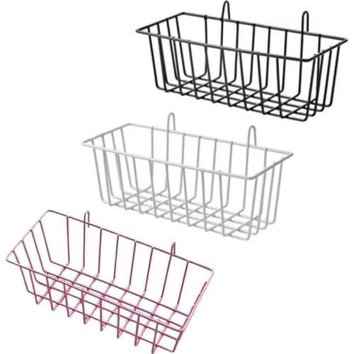 Nordic Wrought Iron Hanging Basket Ornaments Photo Wall Grid Panel Display Shelf Storage Organizer Rack Home Office Decor