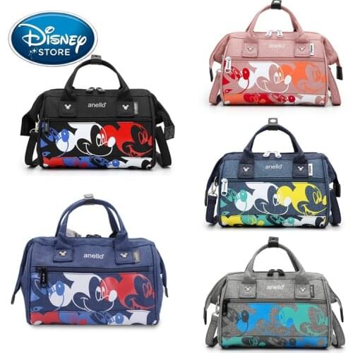 Disney Jointly Waterproof Mummy Handbag Multifunction Crossbody Bag Mickey Mouse Shoulder Messenger Bag Outgoing Baby Care Bags