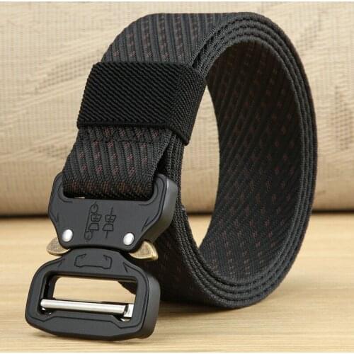 Tactical belt male commando black training multi-function army fan outdoor camouflage canvas nylon belt