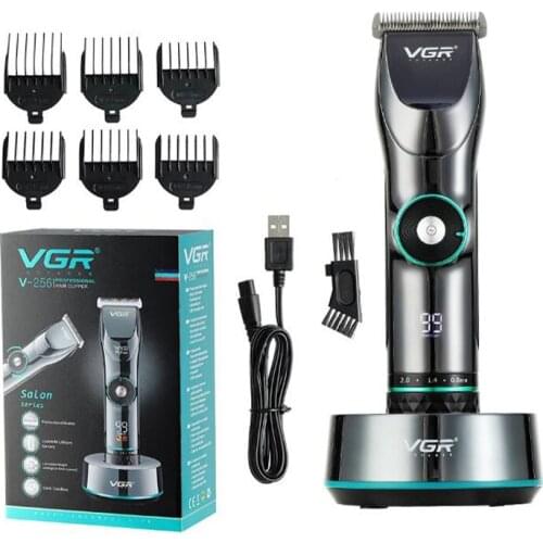 VGR 256 hair trimmer cordlessrechargeable hair clipper haircut machine professional clipper beard trimmer 10W 15level speed