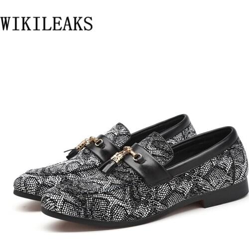 Dress Shoes Men Classic Coiffeur Tassel Formal Shoes Men Elegant Loafers Men Party Shoes Luxury Dress Sapato Social Masculino
