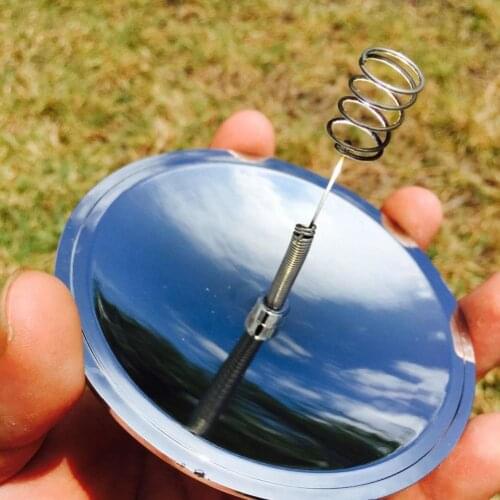 Outdoor Camping Waterproof Windproof Solar Lighter Fire Starter as mirror Aluminum Emergency Tool for Hiking hunting climbing