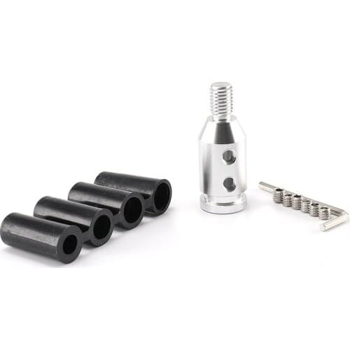 1 Set Car Racing 10x1.5 12x1.25 Universal Aluminum Shift Knob Adapter Threaded Shifter Car replace Accessories