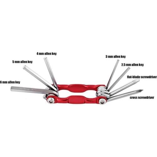 6 in 1 Bicycle Repair bike tools cycling tools mountain bike accessories folding mini bicycle multitool Wrench screwdriver mtb